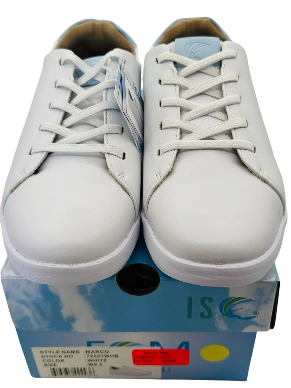 Island Surf Rebound Recovery Slip On MARCO‎ Women's White Sneakers Size 6.5 NWT